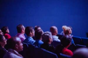 Group of people listening to a lecture