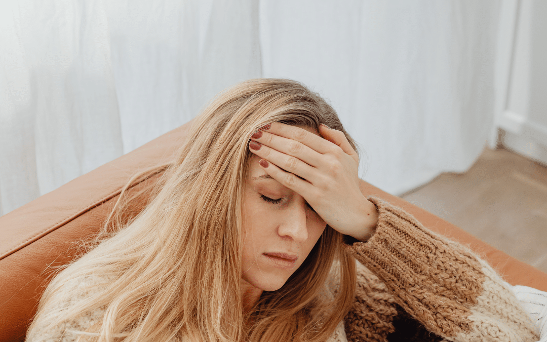 Woman not feeling well